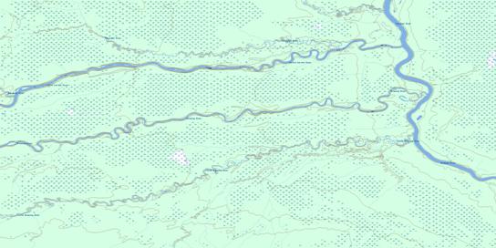 Little Drowning River Topo Map 042K15 at 1:50,000 scale - National Topographic System of Canada (NTS) - Toporama map