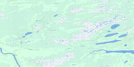 Wakashi River Topo Map 042K16 at 1:50,000 scale - National Topographic System of Canada (NTS) - Toporama map