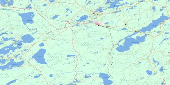 Nakina Topo Map 042L02 at 1:50,000 scale - National Topographic System of Canada (NTS) - Toporama map