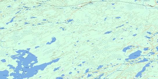 Kowkash Topo Map 042L03 at 1:50,000 scale - National Topographic System of Canada (NTS) - Toporama map