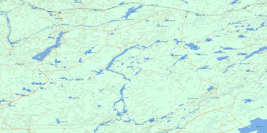 Elbow Lake Topo Map 042L04 at 1:50,000 scale - National Topographic System of Canada (NTS) - Toporama map