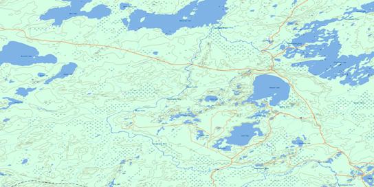 Hanover Lake Topographic map 042L06 at 1:50,000 Scale