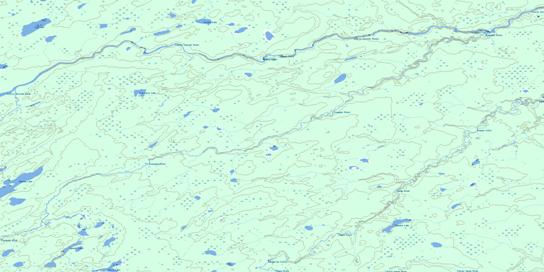 Louella Falls Topographic map 042L09 at 1:50,000 Scale