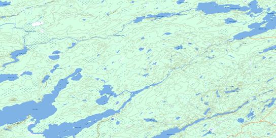 Kapikotongwa Lake Topographic map 042L11 at 1:50,000 Scale