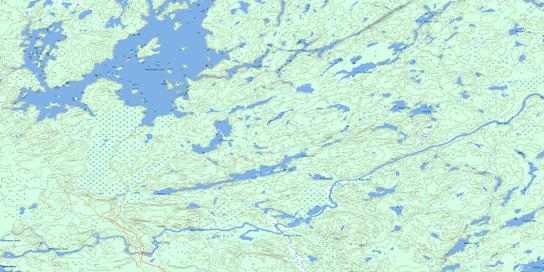 Mahamo Lake Topo Map 042L13 at 1:50,000 scale - National Topographic System of Canada (NTS) - Toporama map