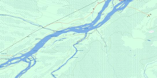 Bushy Island Topo Map 042P02 at 1:50,000 scale - National Topographic System of Canada (NTS) - Toporama map