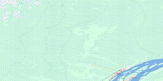 Moosonee Topo Map 042P07 at 1:50,000 scale - National Topographic System of Canada (NTS) - Toporama map