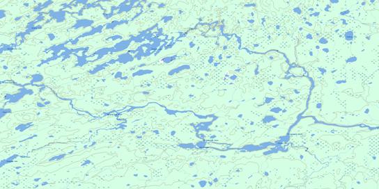 Beteau Lake Topographic map 043D03 at 1:50,000 Scale