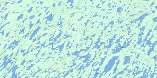 Tabasokwia Lake Topo Map 043E04 at 1:50,000 scale - National Topographic System of Canada (NTS) - Toporama map