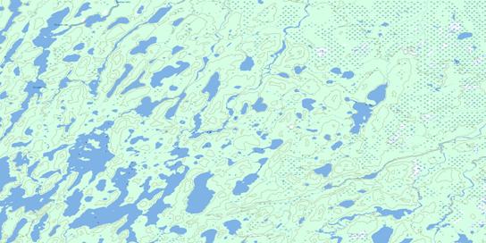 Straight Lake Topographic map 043E12 at 1:50,000 Scale