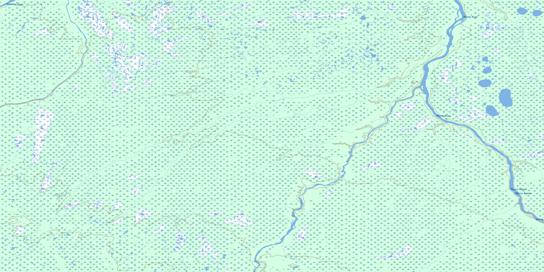Meggisi Creek Topo Map 043E14 at 1:50,000 scale - National Topographic System of Canada (NTS) - Toporama map
