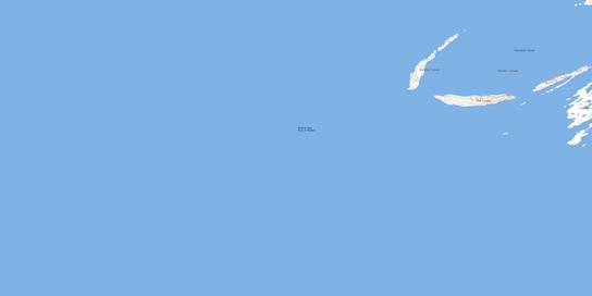 Revillon Island Topographic map 043P16 at 1:50,000 Scale
