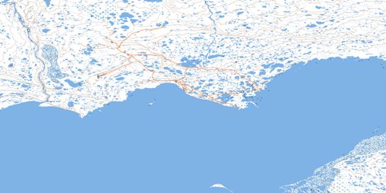 Coral Harbour Topo Map 046B03 at 1:50,000 scale - National Topographic System of Canada (NTS) - Toporama map