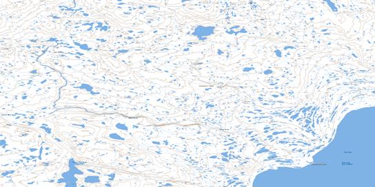 Rocky Brook Topo Map 046B04 at 1:50,000 scale - National Topographic System of Canada (NTS) - Toporama map