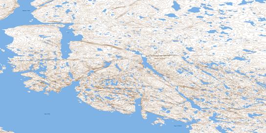 Bay Of Shoals Topo Map 046J12 at 1:50,000 scale - National Topographic System of Canada (NTS) - Toporama map