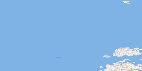 Cape Frigid Topo Map 046K03 at 1:50,000 scale - National Topographic System of Canada (NTS) - Toporama map
