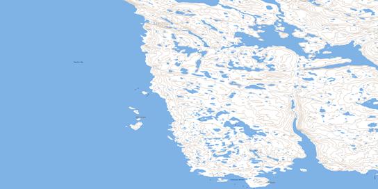 Hall Islands Topo Map 046K06 at 1:50,000 scale - National Topographic System of Canada (NTS) - Toporama map