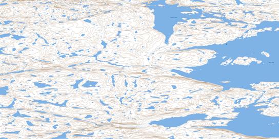 Tasers Lake Topo Map 046K14 at 1:50,000 scale - National Topographic System of Canada (NTS) - Toporama map