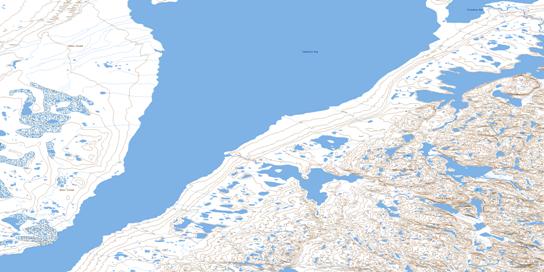 Erlandson Bay Topo Map 046M16 at 1:50,000 scale - National Topographic System of Canada (NTS) - Toporama map