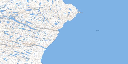 Cape Penrhyn Topo Map 046P06 at 1:50,000 scale - National Topographic System of Canada (NTS) - Toporama map