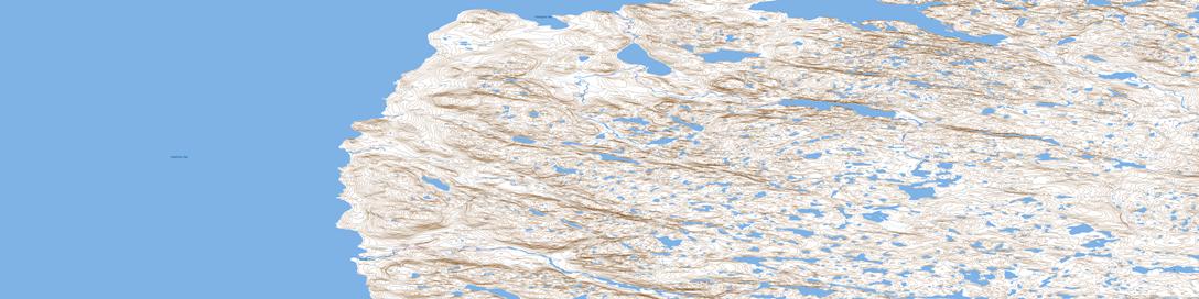 Cape Mcloughlin Topo Map 047B10 at 1:50,000 scale - National Topographic System of Canada (NTS) - Toporama map