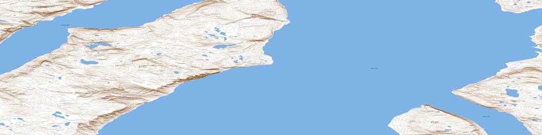 Milne Inlet Topographic map 048A08 at 1:50,000 Scale