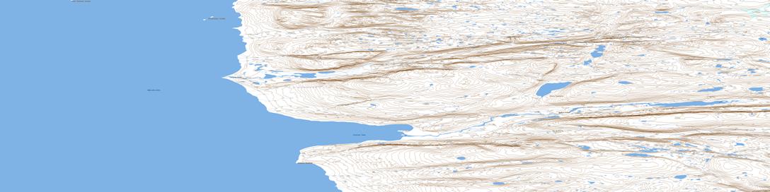Levasseur Inlet Topographic map 048B10 at 1:50,000 Scale