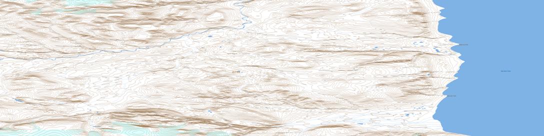 Kilutea River Topo Map 048D07 at 1:50,000 scale - National Topographic System of Canada (NTS) - Toporama map