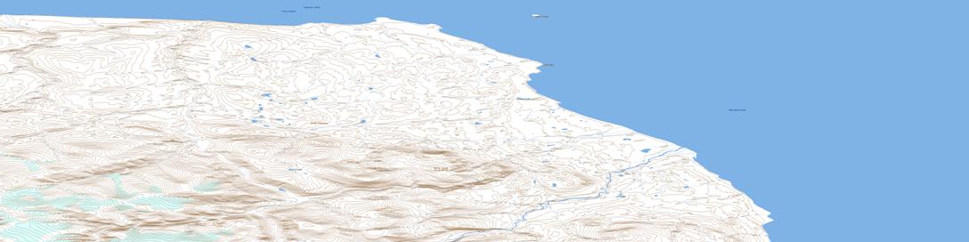 Bluff Head Topo Map 048D10 at 1:50,000 scale - National Topographic System of Canada (NTS) - Toporama map