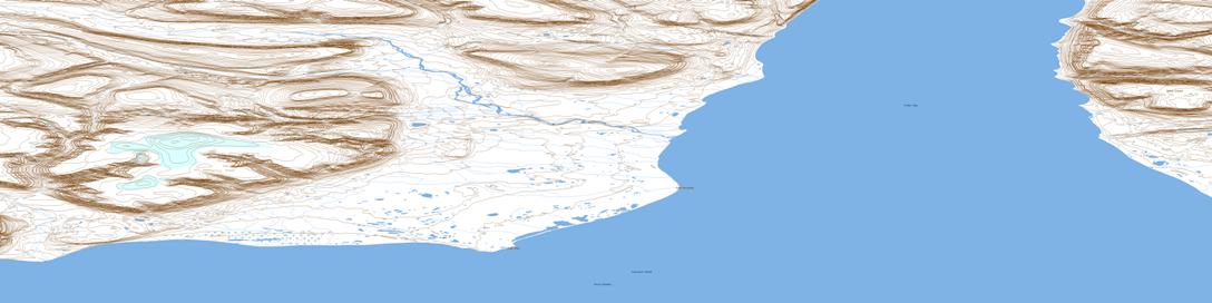 Cape Rosamond Topo Map 048E12 at 1:50,000 scale - National Topographic System of Canada (NTS) - Toporama map