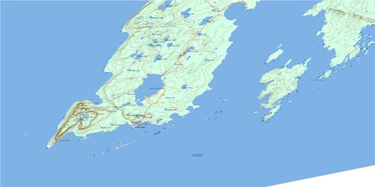 Thunder Cape Topo Map 052A07 at 1:50,000 scale - National Topographic System of Canada (NTS) - Toporama map