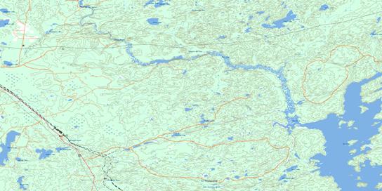 Raith Topo Map 052A13 at 1:50,000 scale - National Topographic System of Canada (NTS) - Toporama map