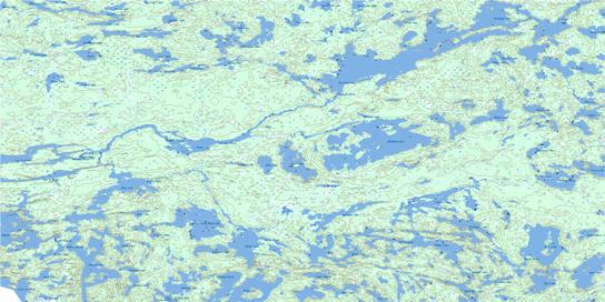 Poohbah Lake Topo Map 052B05 at 1:50,000 scale - National Topographic System of Canada (NTS) - Toporama map