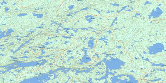 Mowe Lake Topographic map 052B07 at 1:50,000 Scale