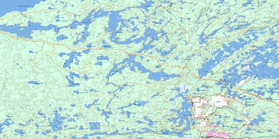 Atikokan Topo Map 052B13 at 1:50,000 scale - National Topographic System of Canada (NTS) - Toporama map