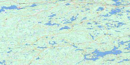Pipe Lake Topo Map 052C09 at 1:50,000 scale - National Topographic System of Canada (NTS) - Toporama map