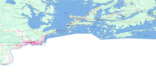 Fort Frances Topographic map 052C11 at 1:50,000 Scale
