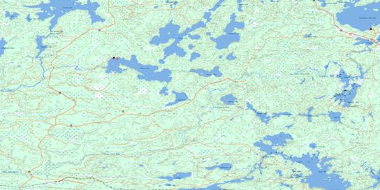 Manion Lake Topo Map 052C16 at 1:50,000 scale - National Topographic System of Canada (NTS) - Toporama map