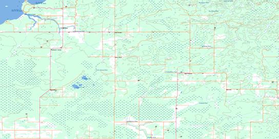 Arbor Vitae Topo Map 052D16 at 1:50,000 scale - National Topographic System of Canada (NTS) - Toporama map
