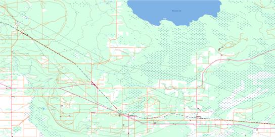 Sprague Topo Map 052E04 at 1:50,000 scale - National Topographic System of Canada (NTS) - Toporama map