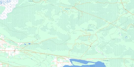 Whitemouth River Topo Map 052E05 at 1:50,000 scale - National Topographic System of Canada (NTS) - Toporama map
