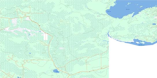 Berry Point Topo Map 052E06 at 1:50,000 scale - National Topographic System of Canada (NTS) - Toporama map