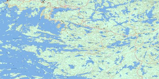 Longbow Lake Topo Map 052E09 at 1:50,000 scale - National Topographic System of Canada (NTS) - Toporama map
