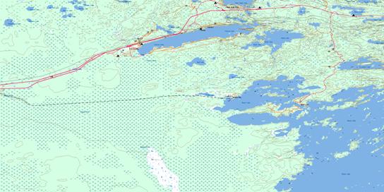 Falcon Lake Topo Map 052E11 at 1:50,000 scale - National Topographic System of Canada (NTS) - Toporama map