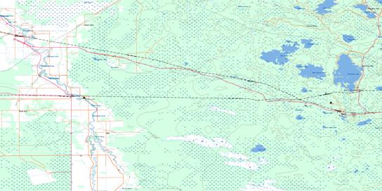 Whitemouth Topo Map 052E13 at 1:50,000 scale - National Topographic System of Canada (NTS) - Toporama map