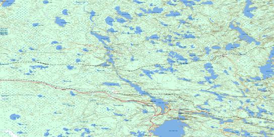 Caddy Lake Topo Map 052E14 at 1:50,000 scale - National Topographic System of Canada (NTS) - Toporama map