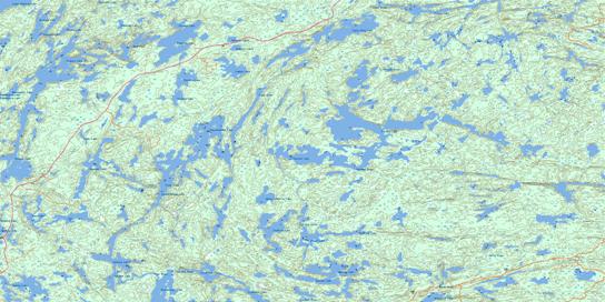 Entwine Lake Topographic map 052F02 at 1:50,000 Scale