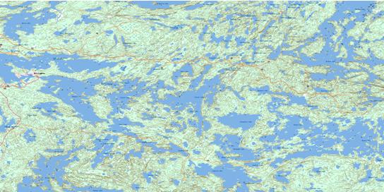 Caviar Lake Topo Map 052F05 at 1:50,000 scale - National Topographic System of Canada (NTS) - Toporama map