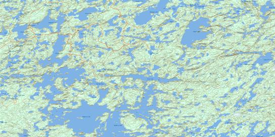 Dryberry Lake Topo Map 052F12 at 1:50,000 scale - National Topographic System of Canada (NTS) - Toporama map