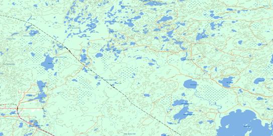 Upsala Topo Map 052G01 at 1:50,000 scale - National Topographic System of Canada (NTS) - Toporama map